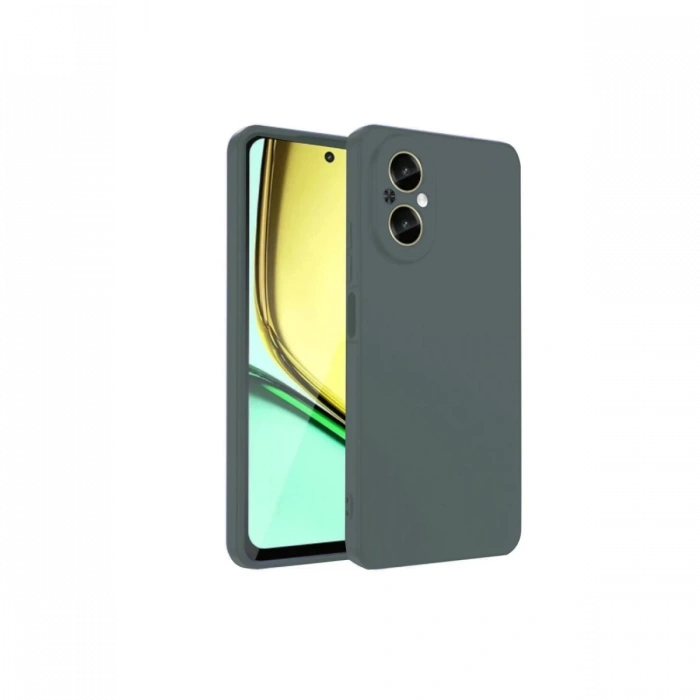 Realme 12 Lite Kılıf First Silikon - Koyu Yeşil