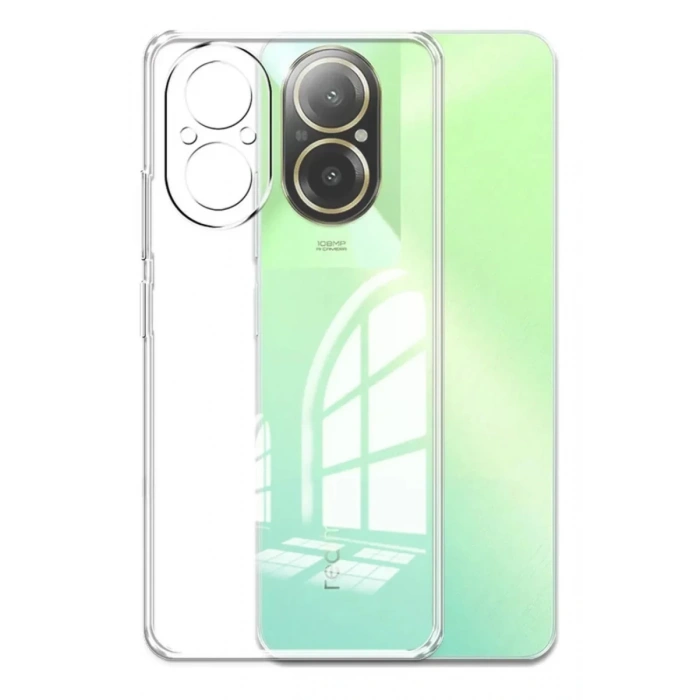 Realme 12 Lite Uyumlu Kılıf Lüx Şeffaf Silikon
