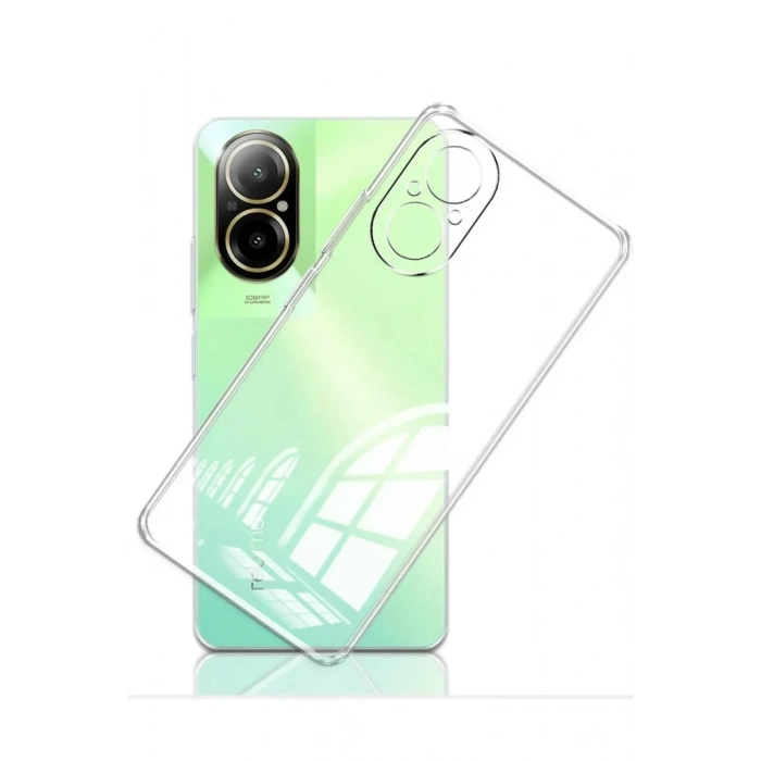 Realme 12 Lite Uyumlu Kılıf Lüx Şeffaf Silikon