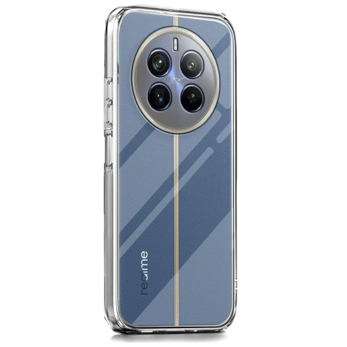 Realme 12 Pro Plus Uyumlu Kılıf Lüx Şeffaf Silikon
