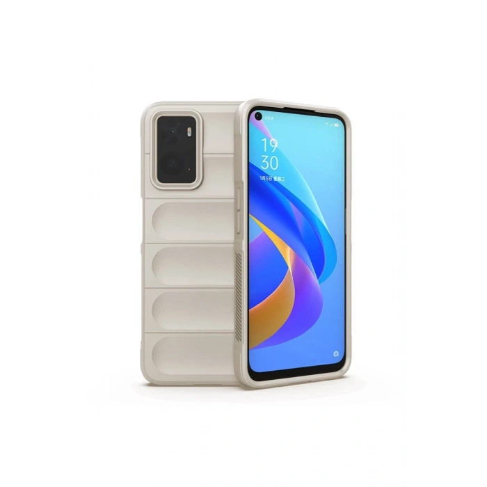 Realme 9i 4G Uyumlu Kılıf Optimum Silikon - Krem