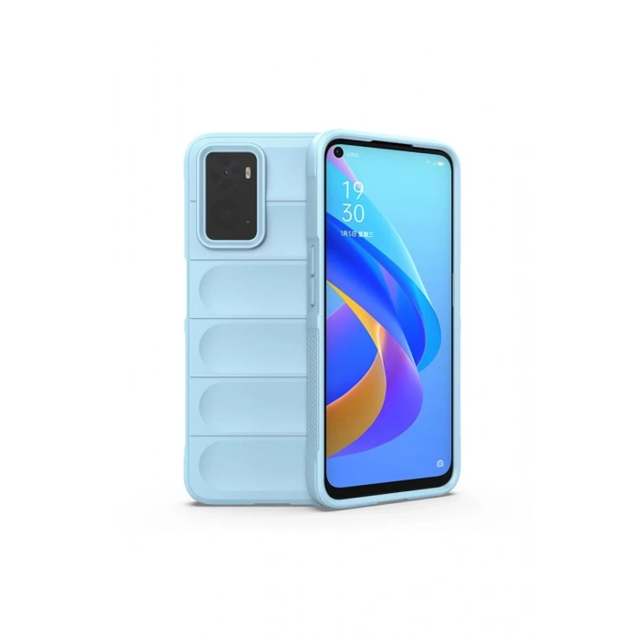 Realme 9i 4G Uyumlu Kılıf Optimum Silikon - Sky Blue