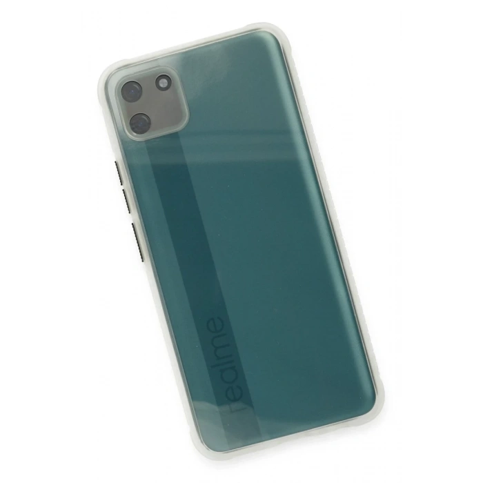 Realme C11 Uyumlu Kılıf Miami Şeffaf Silikon - Şeffaf