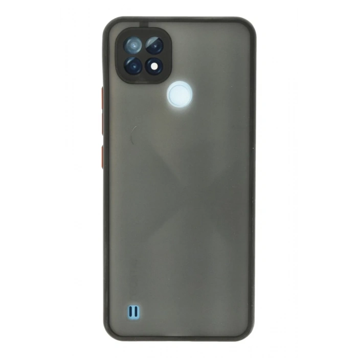 Realme C21 Kılıf Montreal Silikon Kapak - Siyah