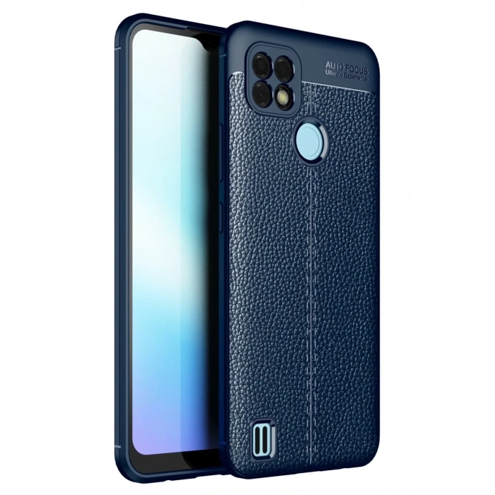 Realme C21 Uyumlu Kılıf Auto Focus Kapak - Lacivert