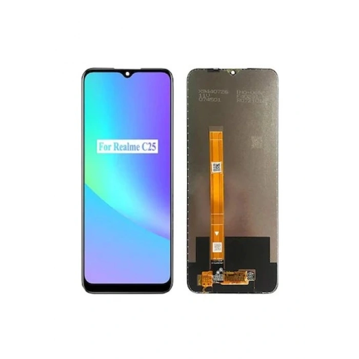 Realme C25 Uyumlu Dokunmatik Ekran (Siyah)