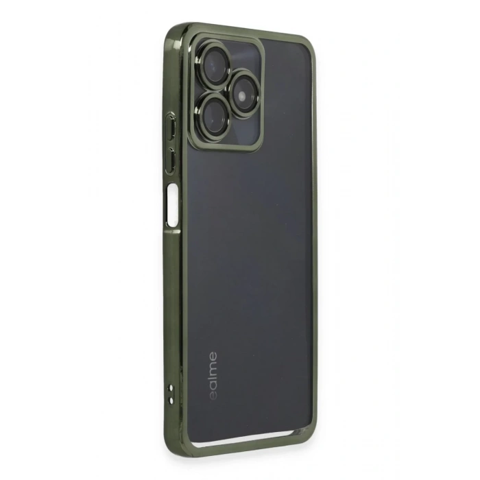 Realme C53 Uyumlu Kılıf Lensli Silikon - Yeşil
