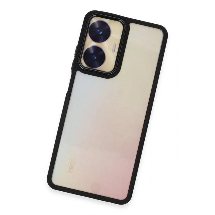 Realme C55 Uyumlu Kılıf Dora Kapak - Siyah