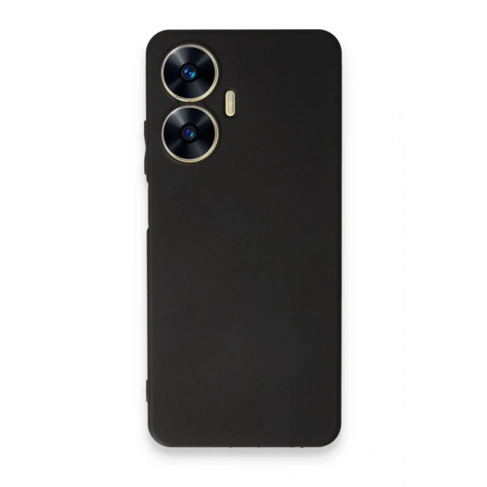 Realme C55 Uyumlu Kılıf First Silikon - Siyah