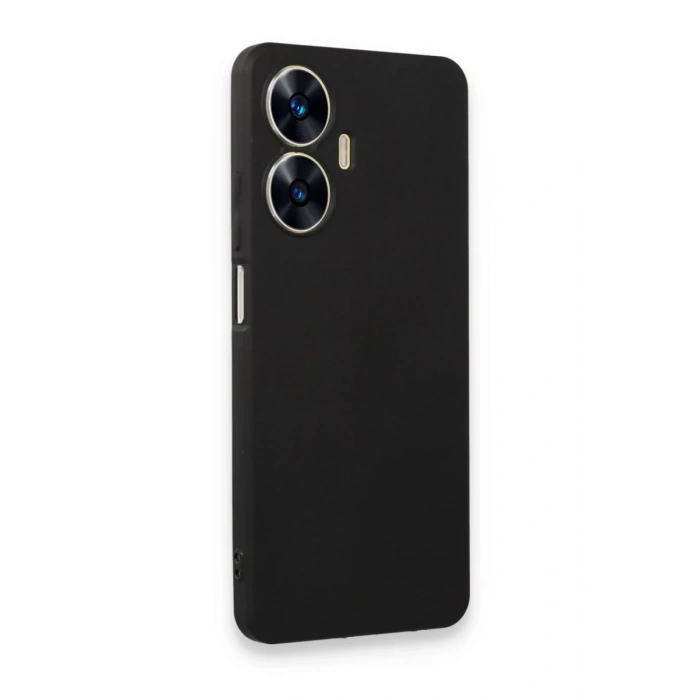 Realme C55 Uyumlu Kılıf First Silikon - Siyah