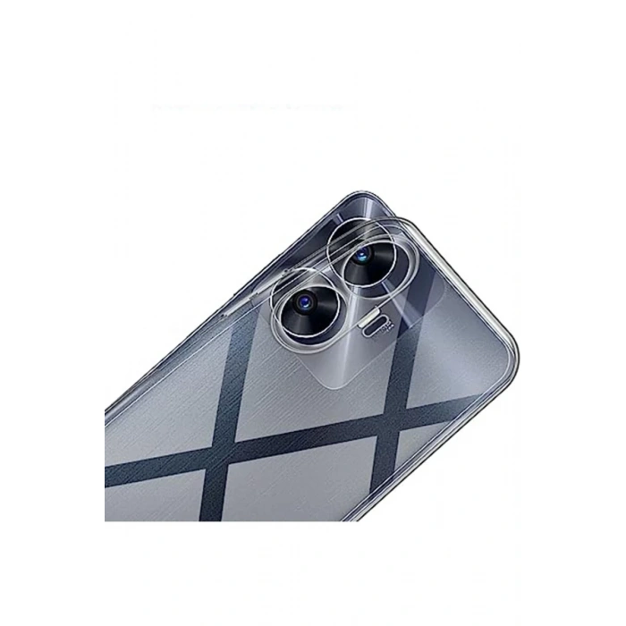 Realme C55 Uyumlu Kılıf Lüx Şeffaf Silikon