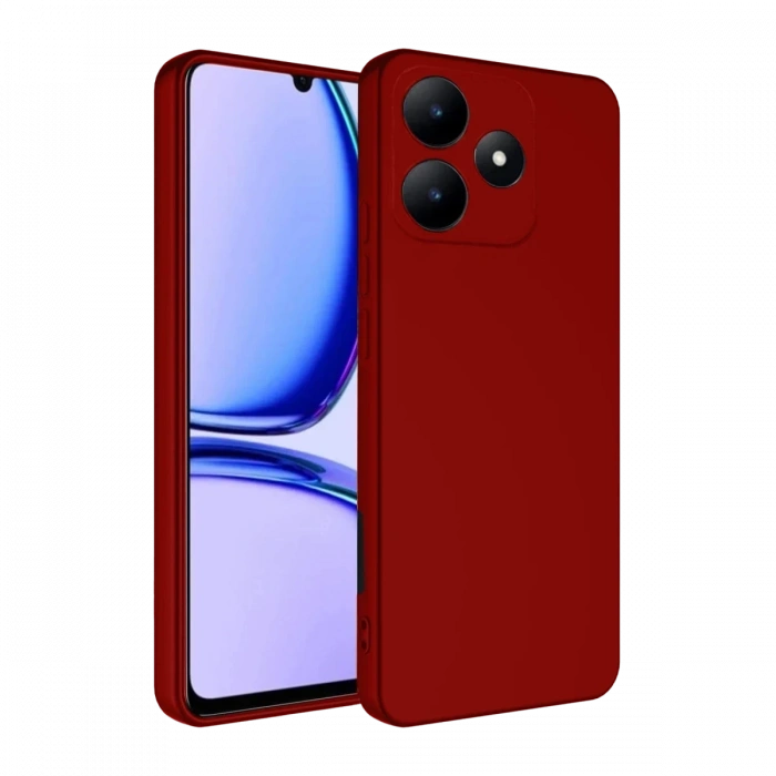Realme C61 Uyumlu Kılıf First Silikon - Kırmızı