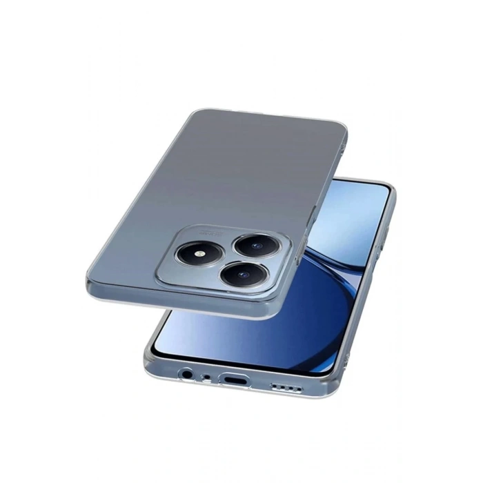 Realme C61 Uyumlu Kılıf Lüx Şeffaf Silikon