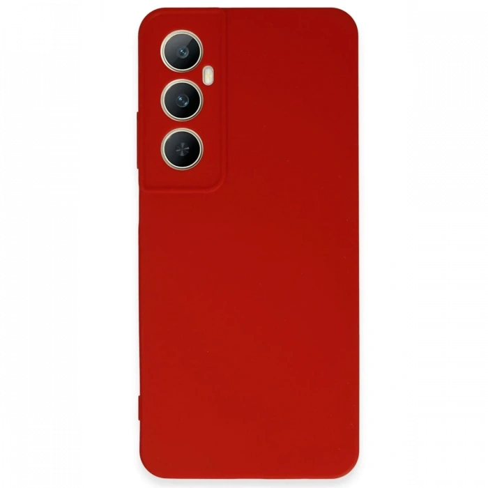 Realme C65 Uyumlu Kılıf First Silikon - Kırmızı