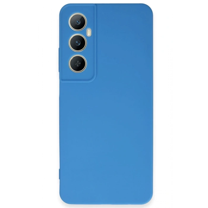 Realme C65 Uyumlu Kılıf First Silikon - Mavi