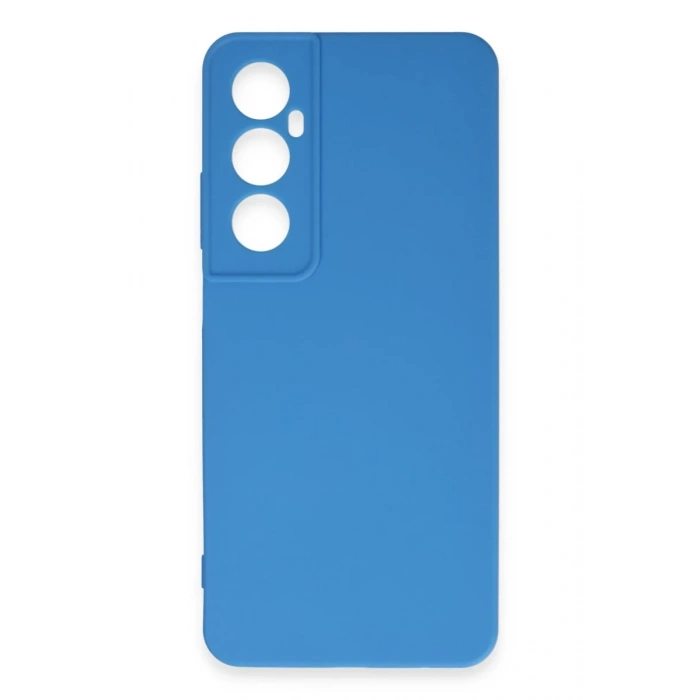 Realme C65 Uyumlu Kılıf First Silikon - Mavi