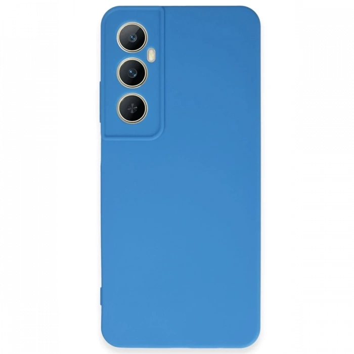 Realme C65 Uyumlu Kılıf First Silikon - Mavi