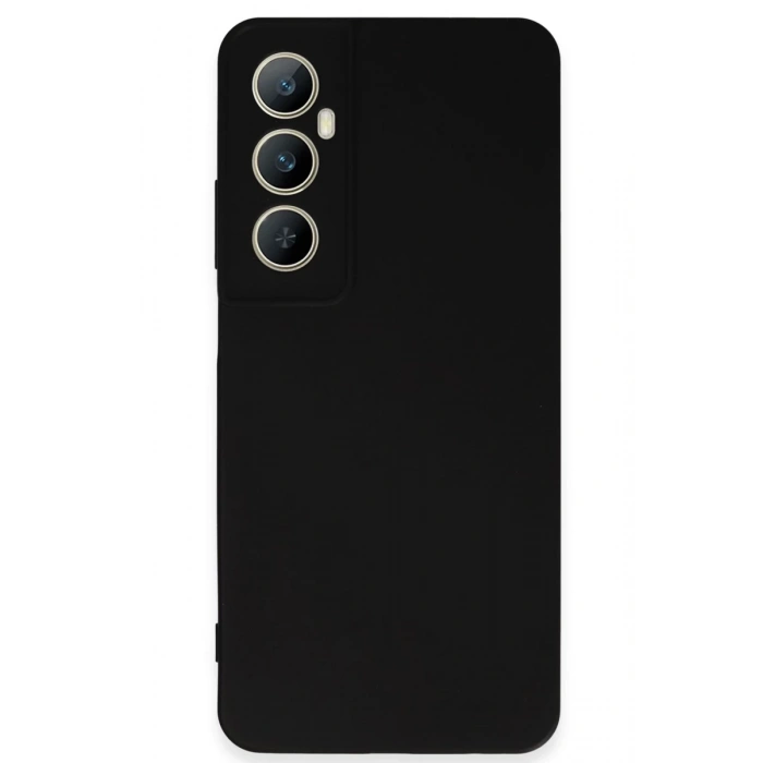 Realme C65 Uyumlu Kılıf First Silikon - Siyah
