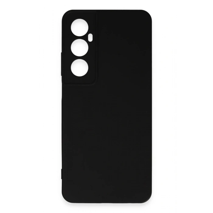 Realme C65 Uyumlu Kılıf First Silikon - Siyah