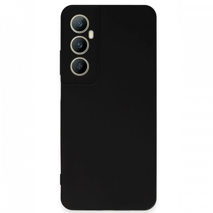Realme C65 Uyumlu Kılıf First Silikon - Siyah