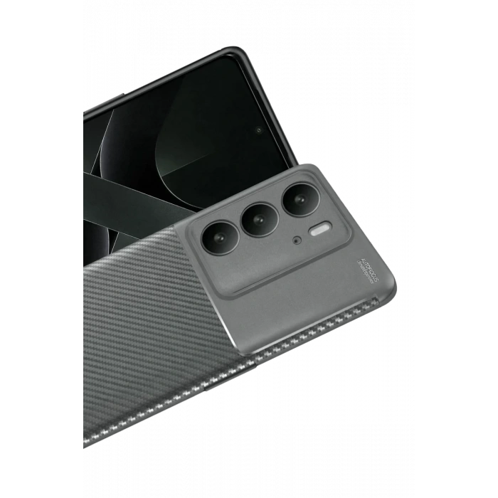 Realme C75 4G Uyumlu Auto Focus Karbon Kapak - Gri