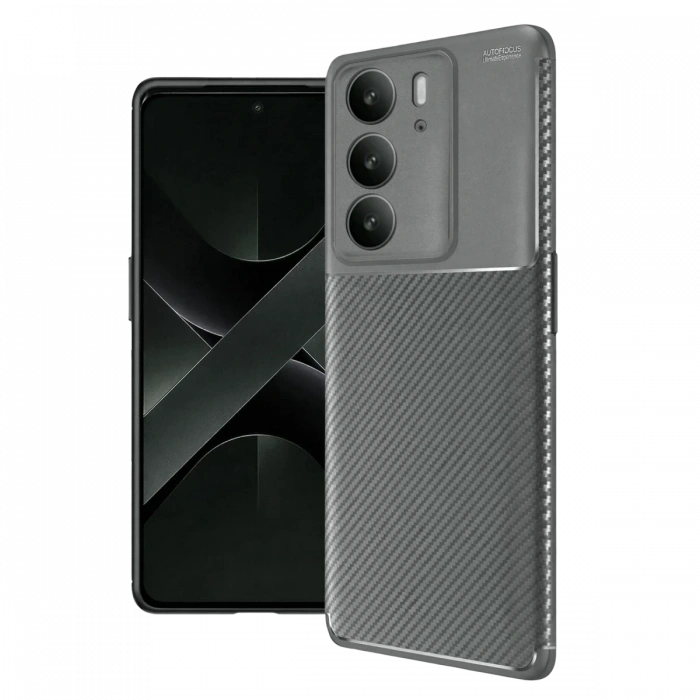 Realme C75 4G Uyumlu Auto Focus Karbon Kapak - Gri