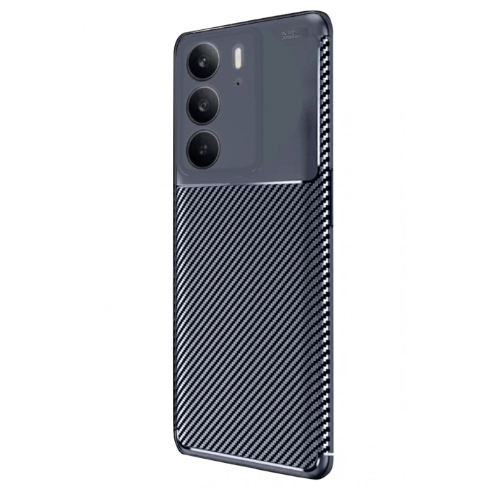 Realme C75 4G Uyumlu Auto Focus Karbon Kapak - Lacivert