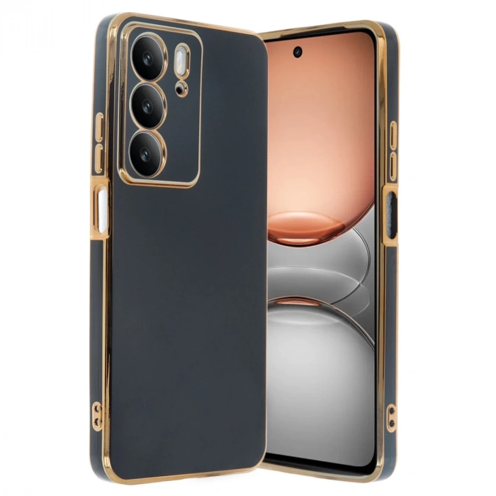 Realme C75 4G Uyumlu Kılıf Volet Silikon - Siyah