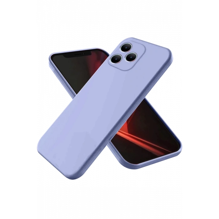 Realme Note 50 4G Uyumlu Kılıf First Silikon - Lila