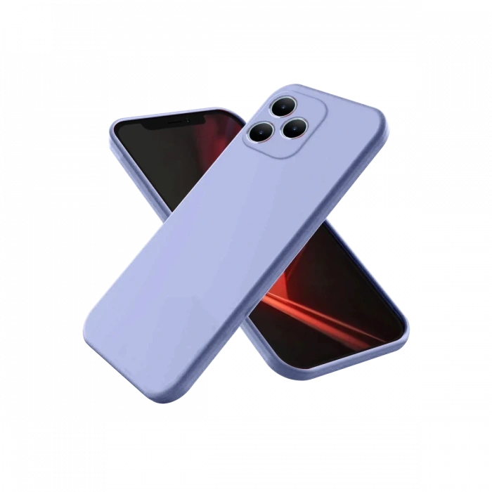 Realme Note 50 4G Uyumlu Kılıf First Silikon - Lila
