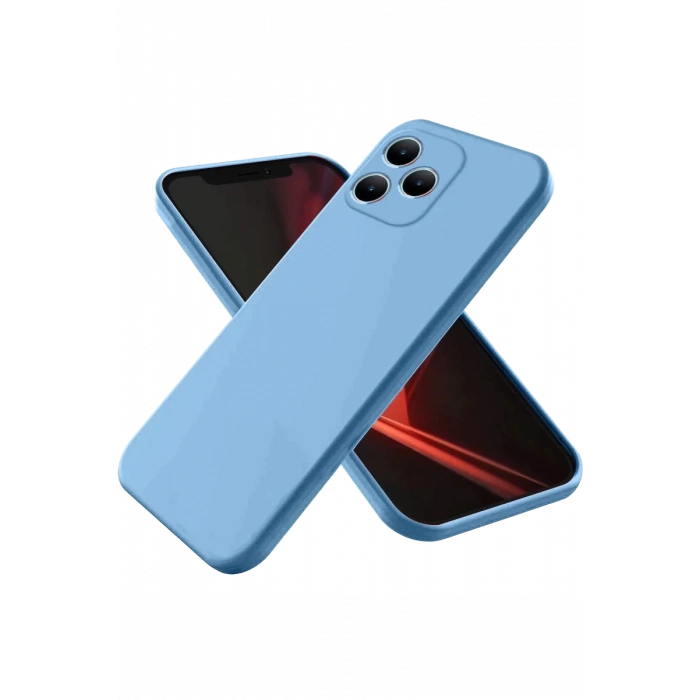 Realme Note 50 4G Uyumlu Kılıf First Silikon - Mavi