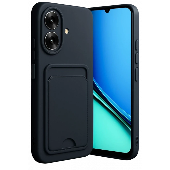 Realme Note 60 Kelvin Kartvizitli Silikon - Siyah