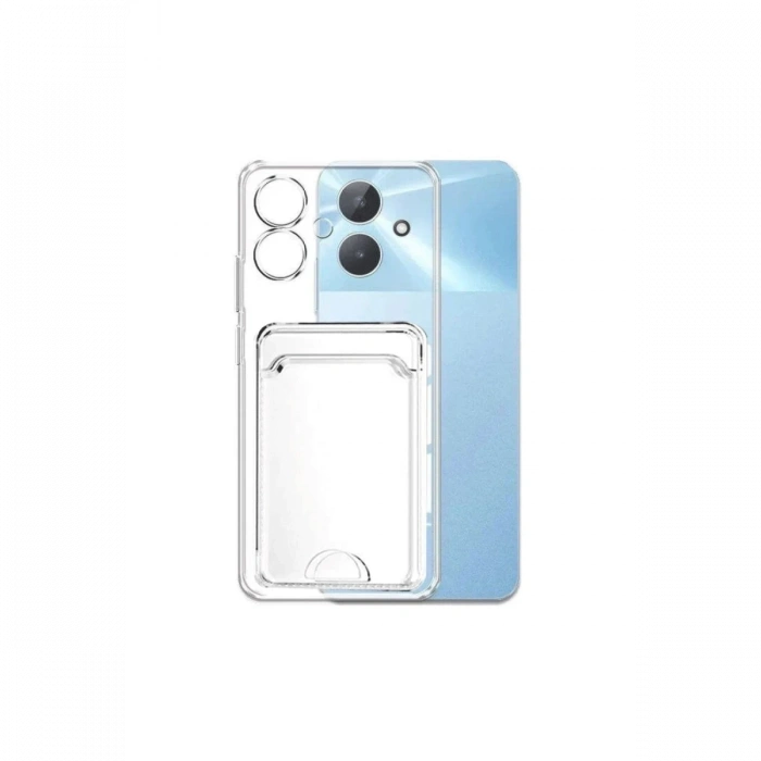 Realme Note 60 Uyumlu Kılıf Kart Şeffaf Silikon - Şeffaf
