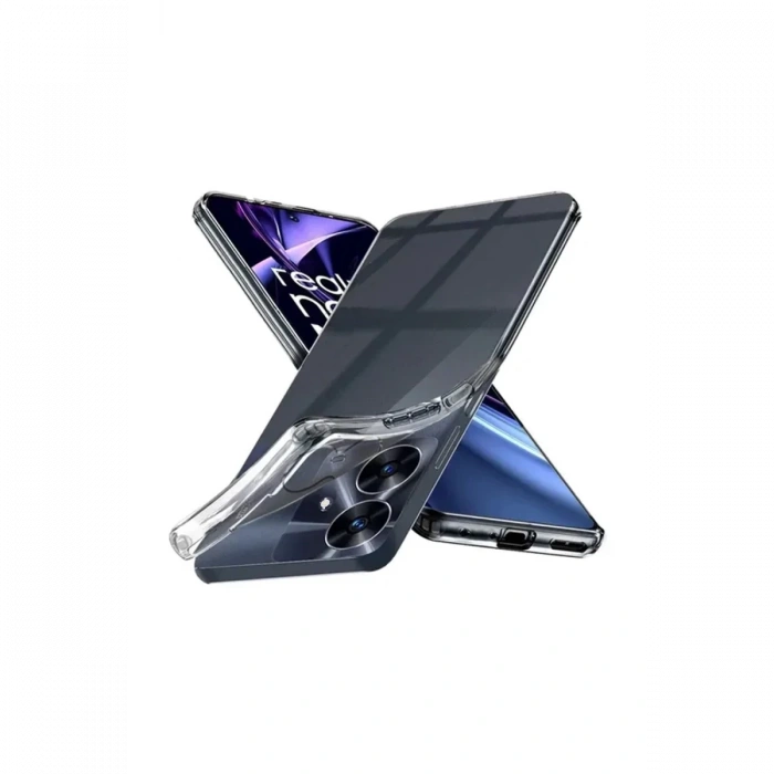 Realme Note 60 Uyumlu Kılıf Lüx Şeffaf Silikon