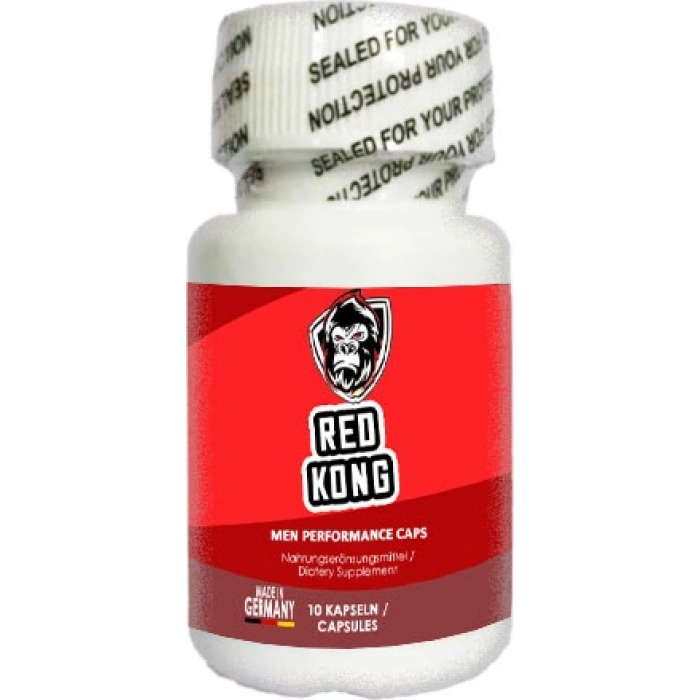 Red Kong: 1 Ad. Erkeğin Performansına Çok Özel Formüllü 10 Lu Destekleme