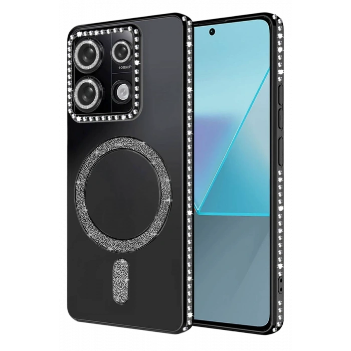 Xiaomi Redmi 13C Joke Simli Magneticsafe Kılıf - Siyah
