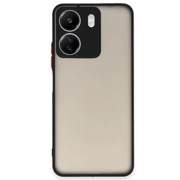 Xiaomi Redmi 13C Kılıf Montreal Silikon Kapak - Siyah
