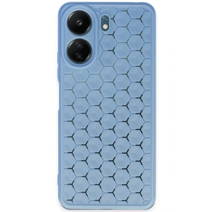 Xiaomi Redmi 13C Kılıf Petek Silikon Kapak - Mavi
