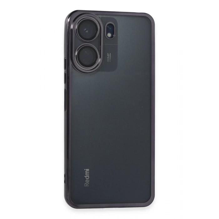 Xiaomi Redmi 13C Kılıf Lensli Silikon - Mor