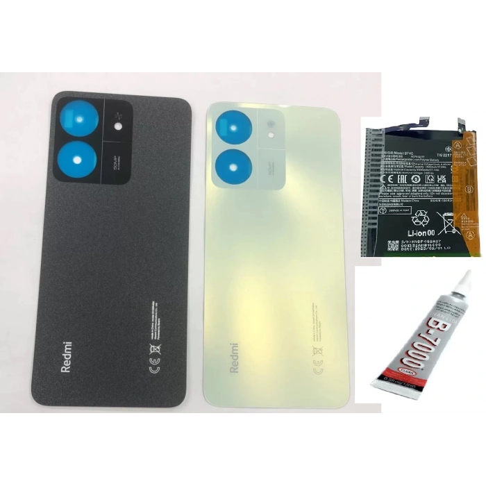 REDMİ 13C Uyumlu ARKA BATARYA KAPAĞI ,BATARYA VE B7000 YA