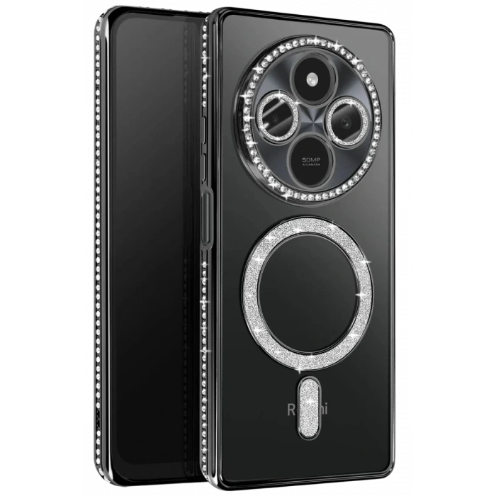 Xiaomi Redmi 14C Joke Simli Magneticsafe Kılıf - Siyah