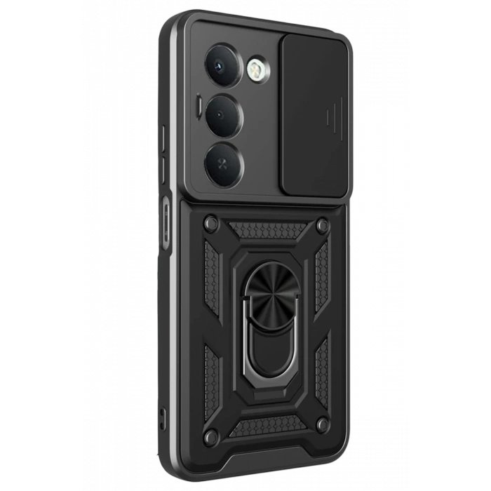 Xiaomi Redmi 15 4G Pars Lens Yüzüklü Silikon - Siyah