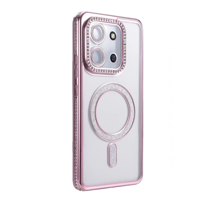 Xiaomi Redmi 15C 4G Joke Simli Magneticsafe Kılıf - Pembe