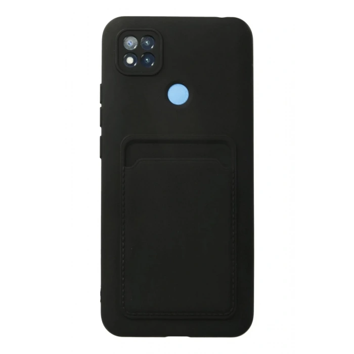 Xiaomi Redmi 9C Kılıf Kelvin Kartvizitli Silikon - Siyah