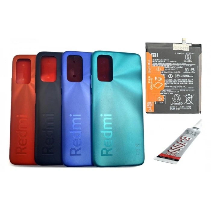 REDMİ 9T Uyumlu ARKA BATARYA KAPAĞI ,BATARYA VE B7000 YAP