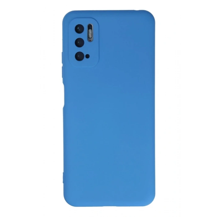 Xiaomi Redmi Note 10 5G Kılıf Nano içi Kadife Silikon - Mavi