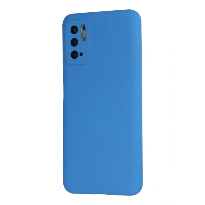 Xiaomi Redmi Note 10 5G Kılıf Nano içi Kadife Silikon - Mavi