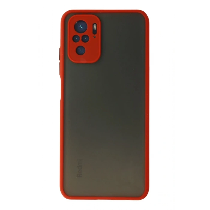 Xiaomi Redmi Note 10 Kılıf Montreal Silikon Kapak - Kırmızı