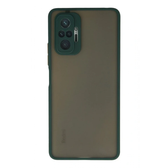 Xiaomi Redmi Note 10 Pro Kılıf Montreal Silikon Kapak - Yeşil