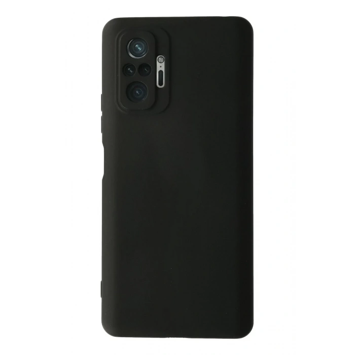 Xiaomi Redmi Note 10 Pro Kılıf Nano içi Kadife Silikon - Siyah